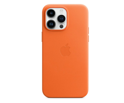 Etui do telefonów APPLE do iPhone 14 Pro Max Leather Case with MagSafe - Orange